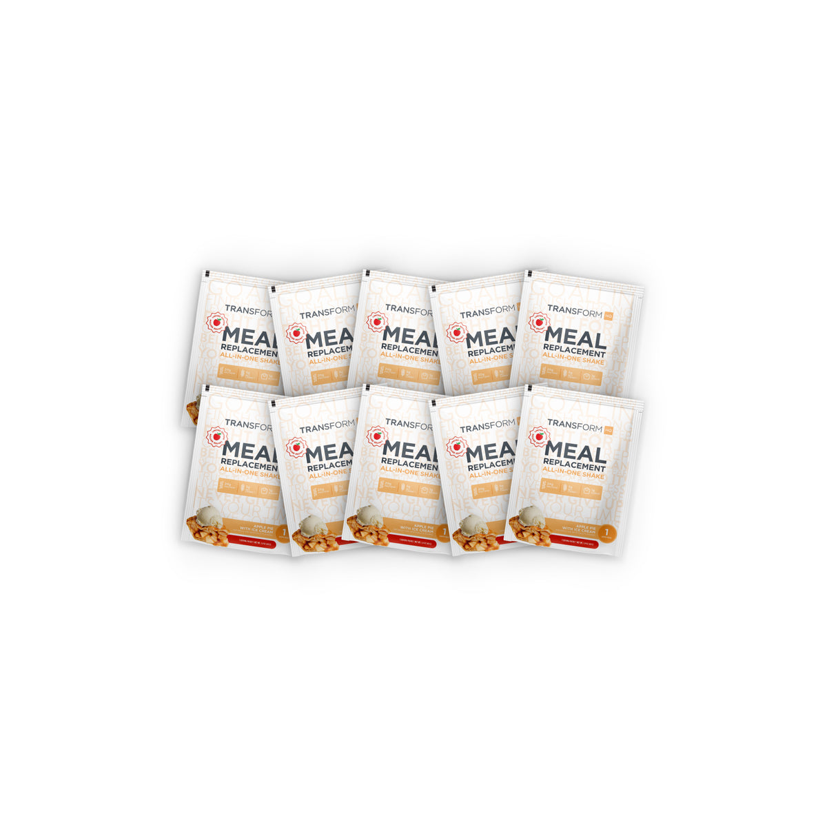 10 Apple Pie with Ice Cream Shake Packs