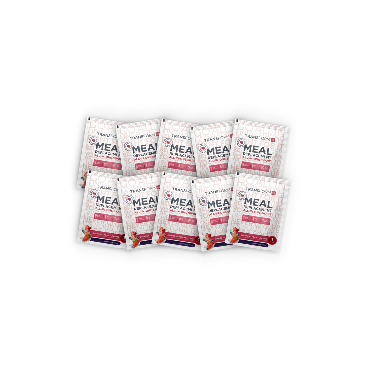 10 Berries & Cream Shake Packs