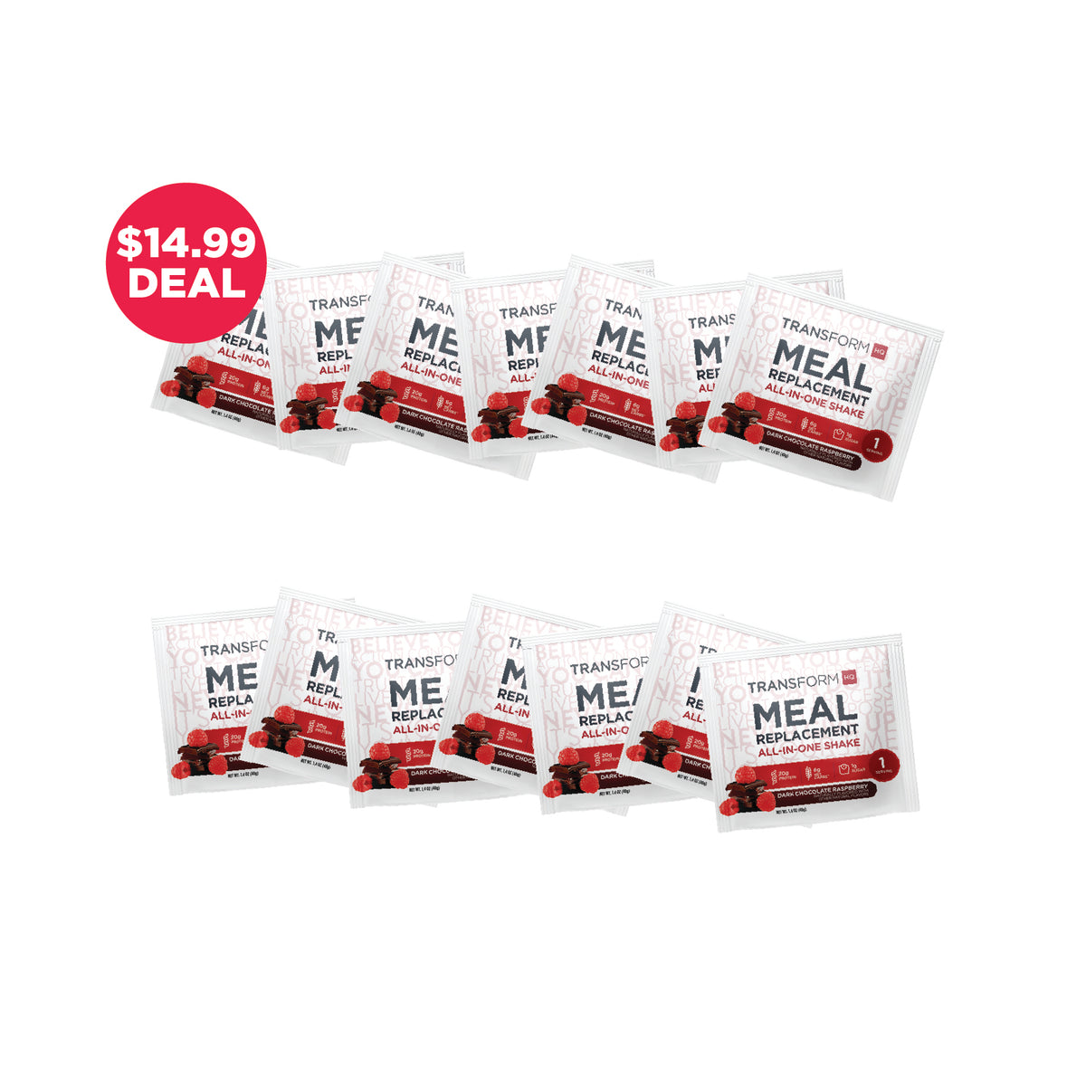 14 Dark Chocolate Shake Packs