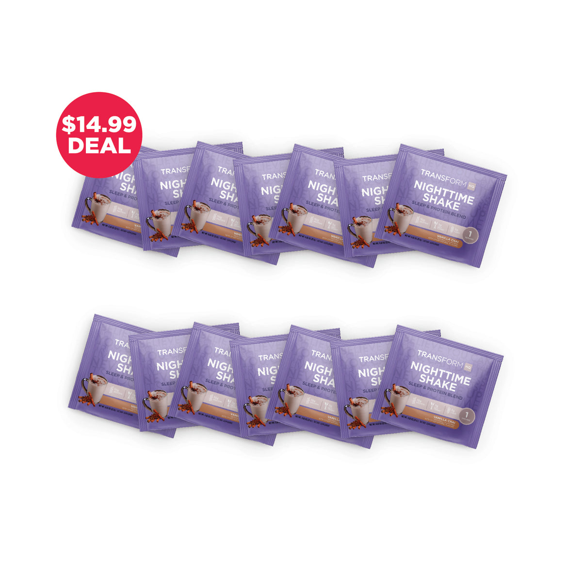 14 Vanilla Chai Nighttime Shake Packs