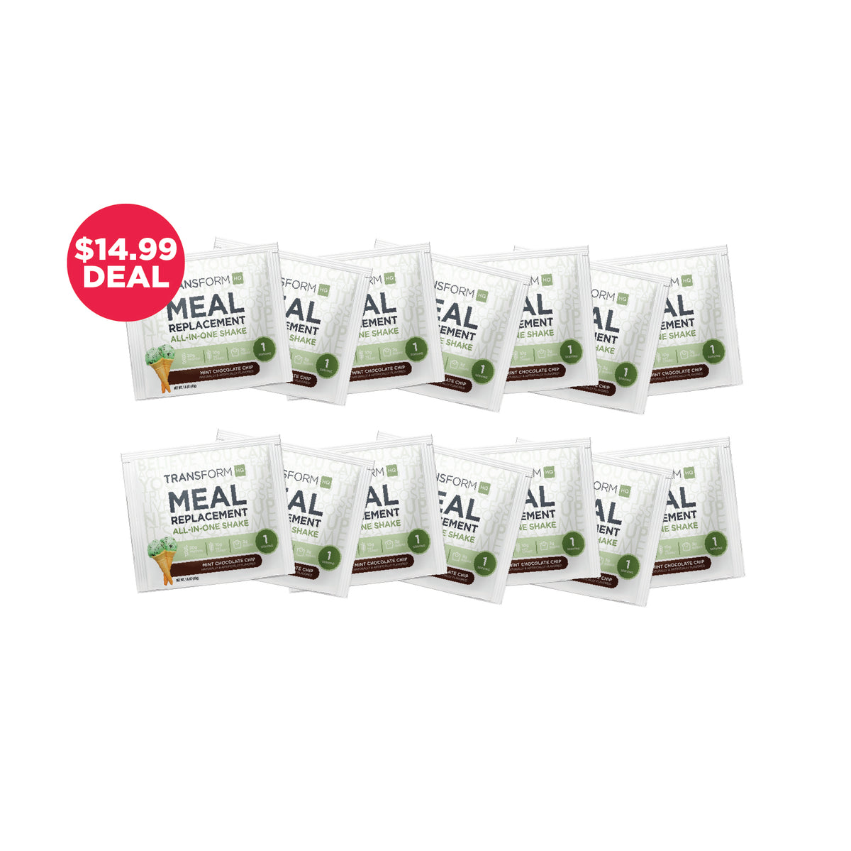 14 Mint Chocolate Chip Shake Packs