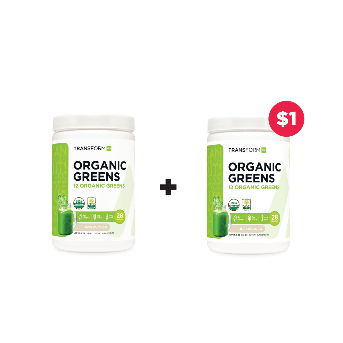 Buy Organic Greens, Get 1 for $1
