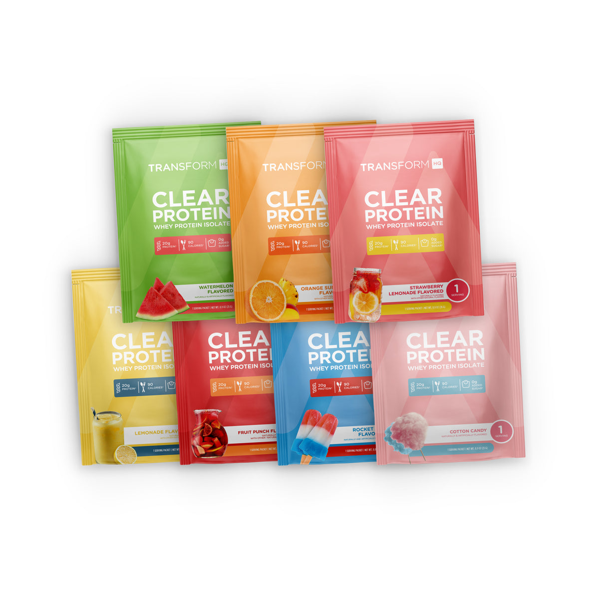 7 Clear Protein Single-Serve Packs