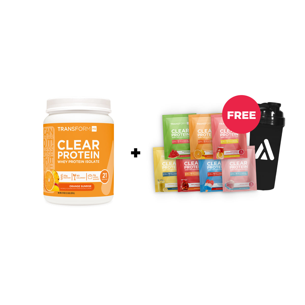 Buy Clear Protein, Get 7 Clear Protein Single-Serving Packs + Shaker Free