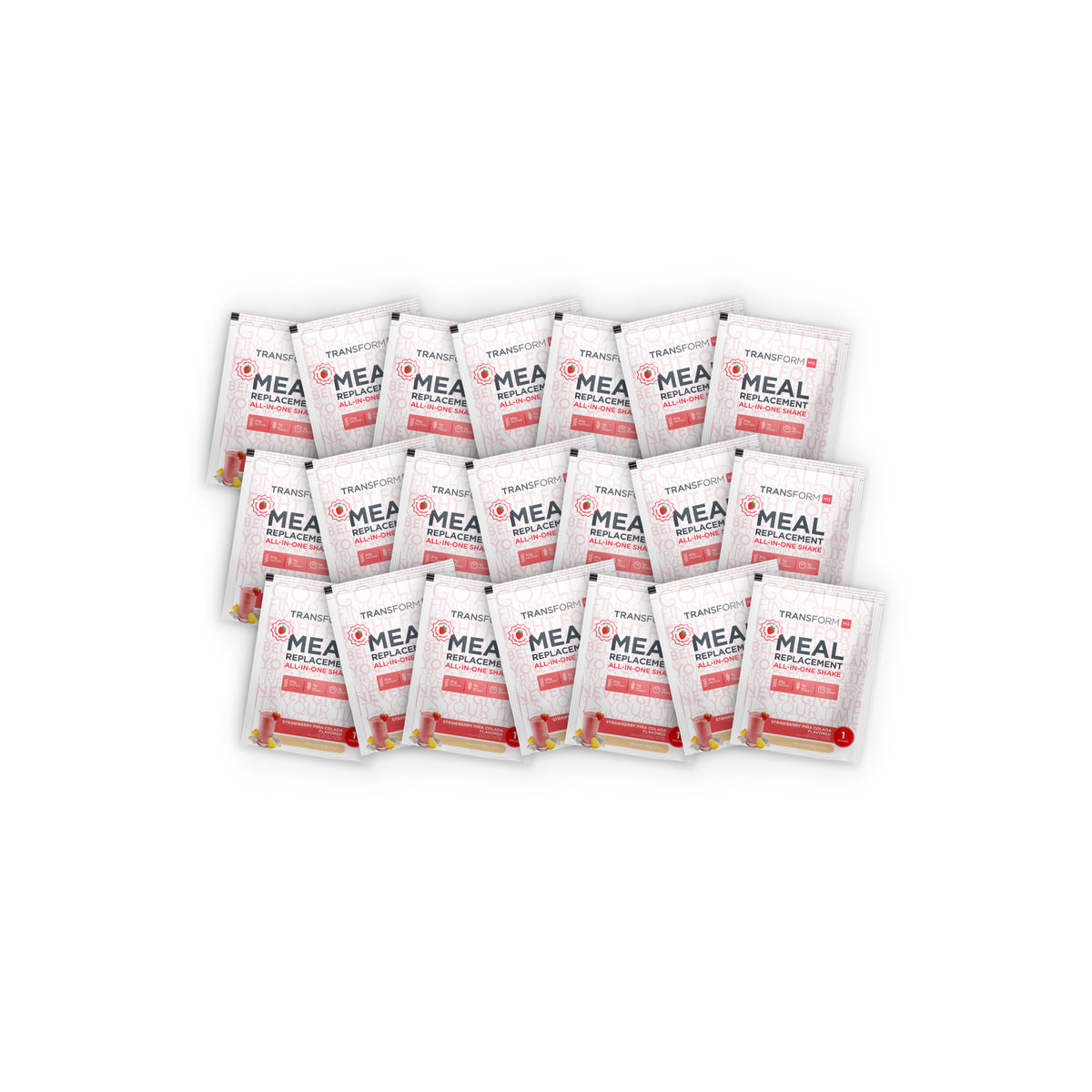 21 Strawberry Pina Colada Shake Packs