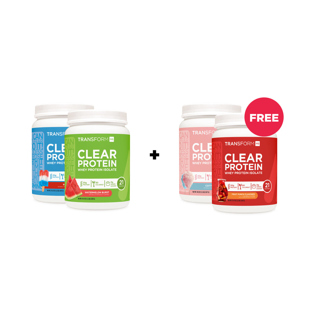 Buy 2 Clear Protein, Get 2 Free