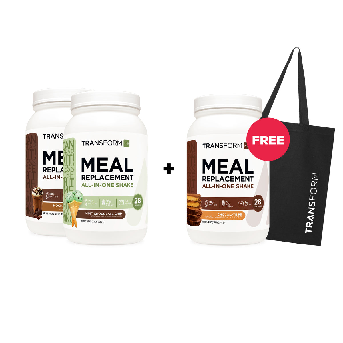 Buy 2 Shakes, Get Shake + Tote Bag Free
