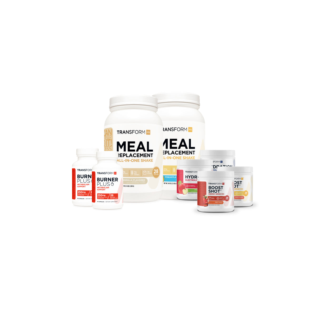 2 Shakes, 2 Boost Shots, 2 Hydrations, & 2 Burner Plus