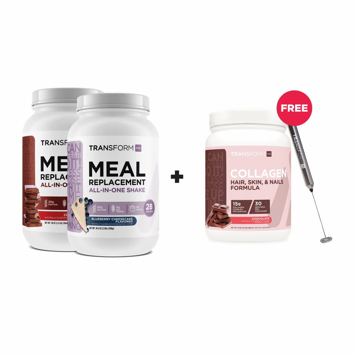 Buy 2 Shakes, Get Collagen and Frother Free