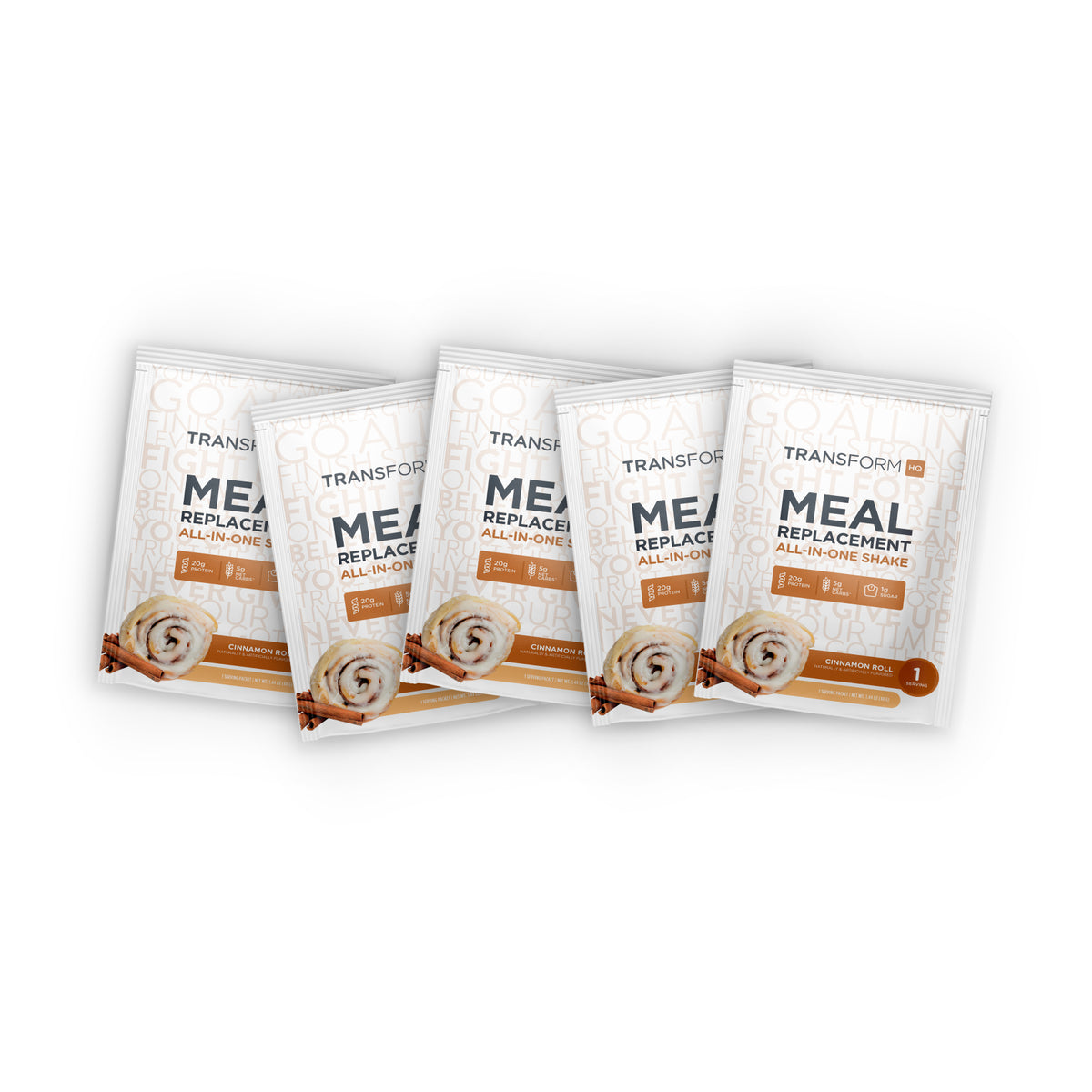 5 Cinnamon Roll Shake Packs