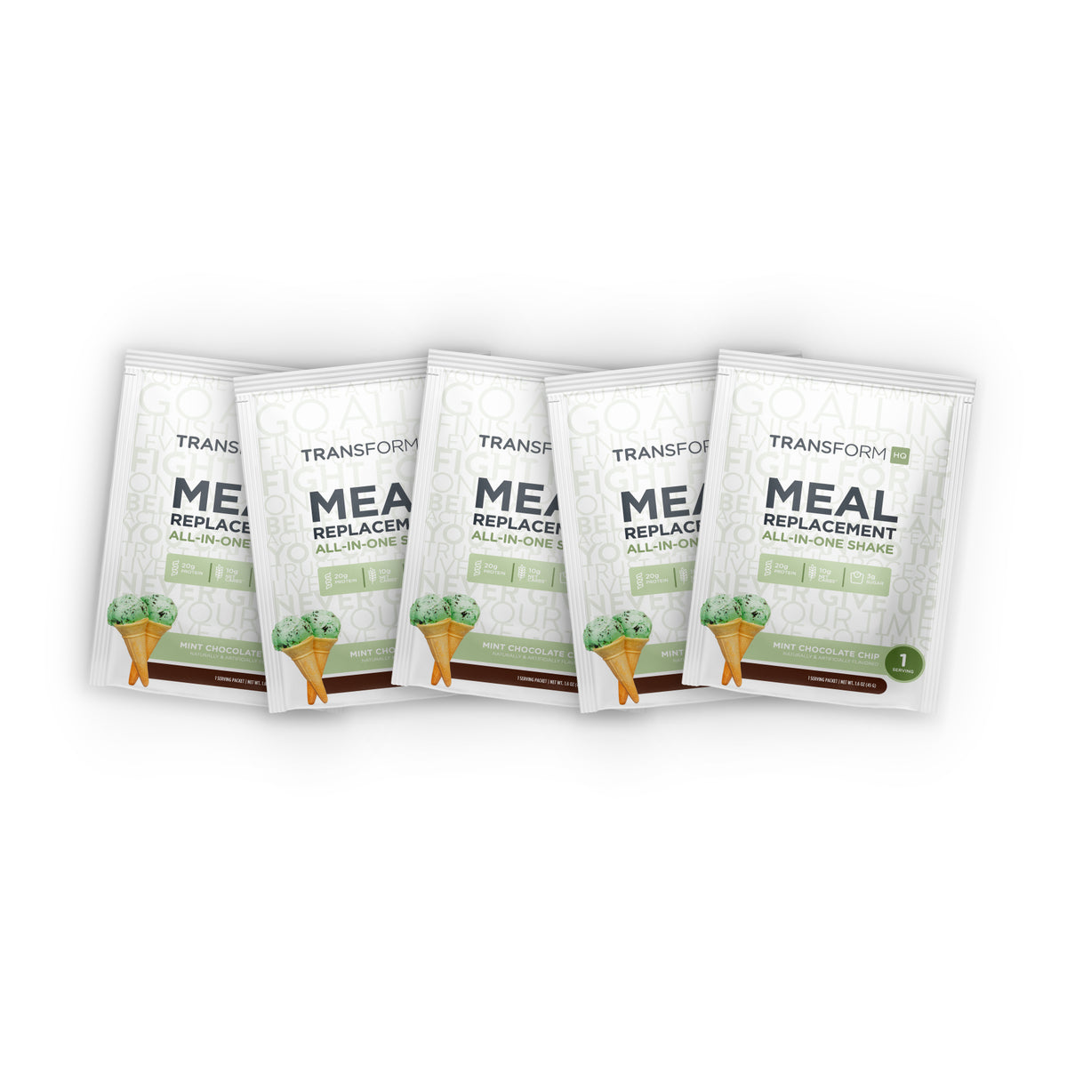 5 Mint Chocolate Chip Shake Packs