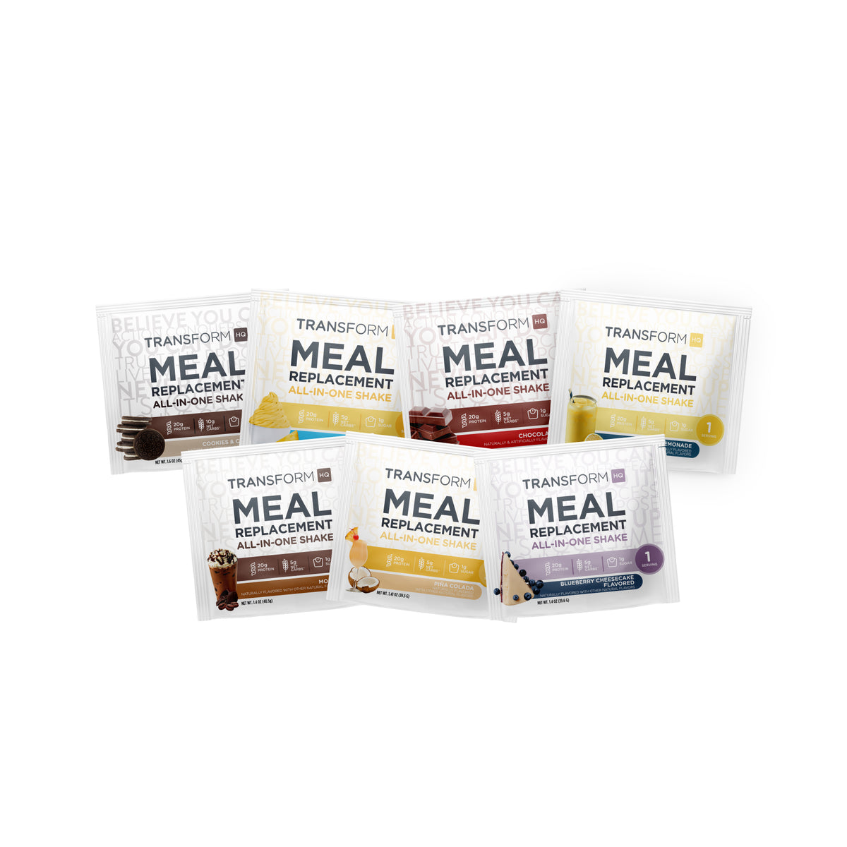 7 Meal Replacement Shake Packs