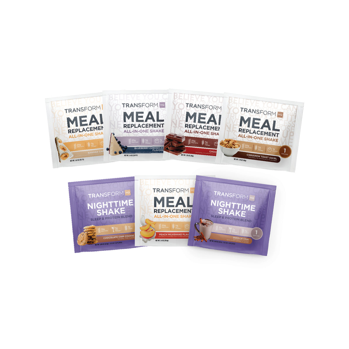 7 Single-Serving Shake Packs