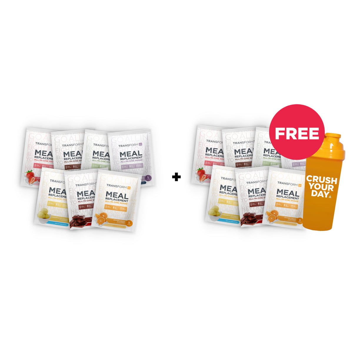 Buy 7 Single-Serving Shake Packs, Get 7 Shake Packs + Shaker Free