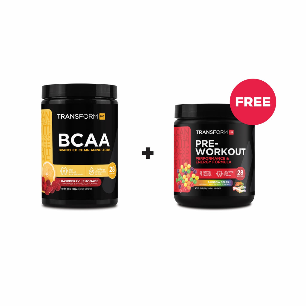 Buy BCAAs or Pre-Workout, Get 1 Free