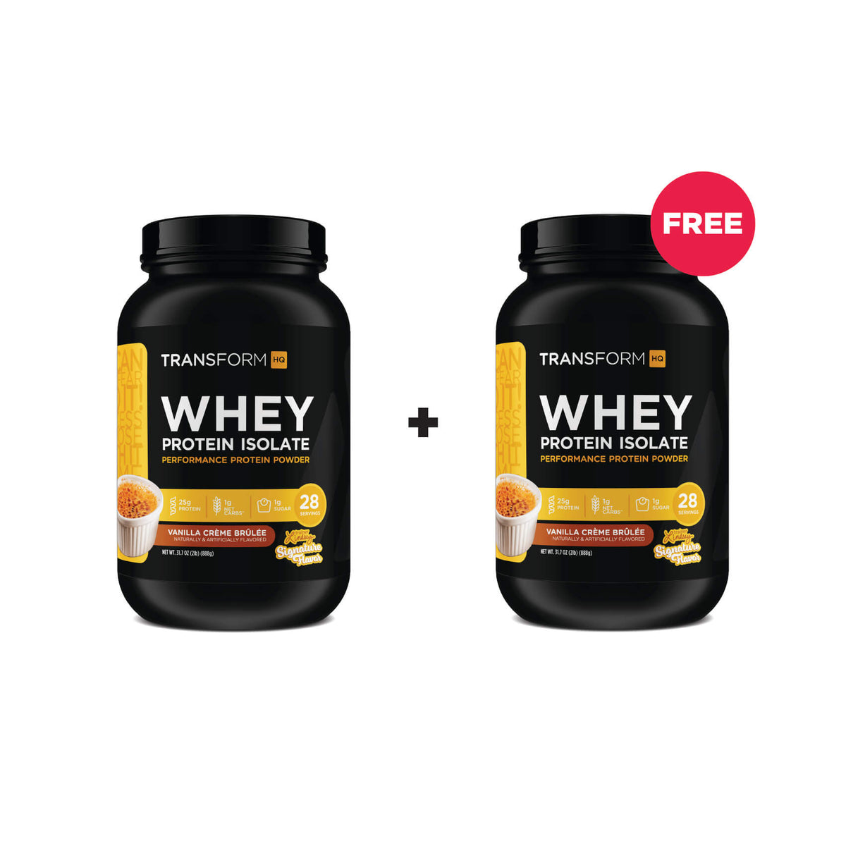 Vanilla Creme Brulee Whey Protein Isolate BOGO
