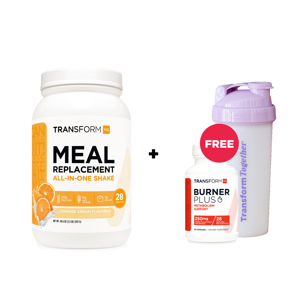 Buy Shake, Get Burner Plus + Purple Shaker Free