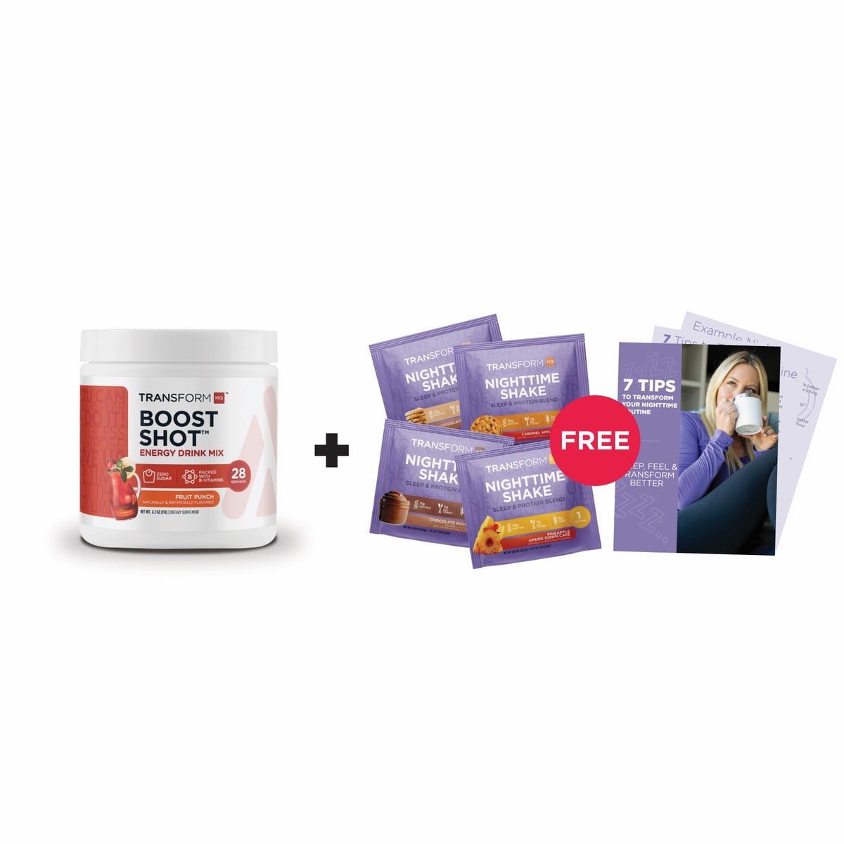 30% Off Boost Shot + 4 Nighttime Shake Packs Free