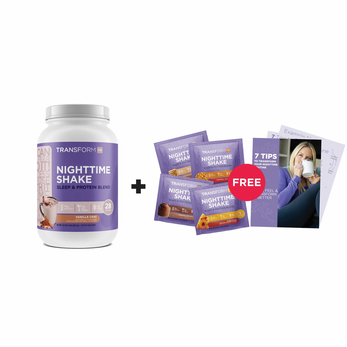 30% Off Nighttime Shake + 4 Nighttime Shake Packs Free