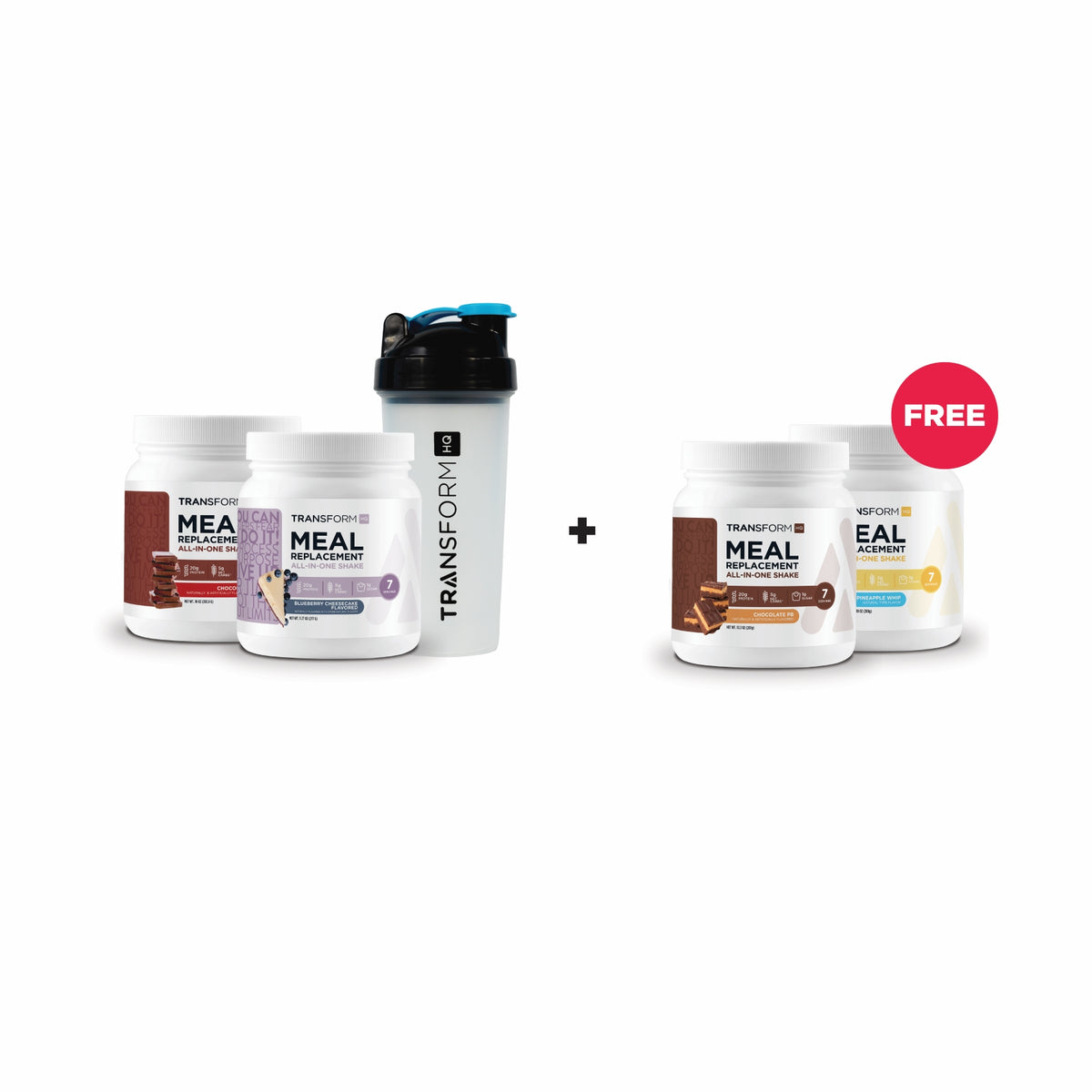 Buy 2 7-Serving Shakes + Shaker, Get 2 7-Serving Shakes Free
