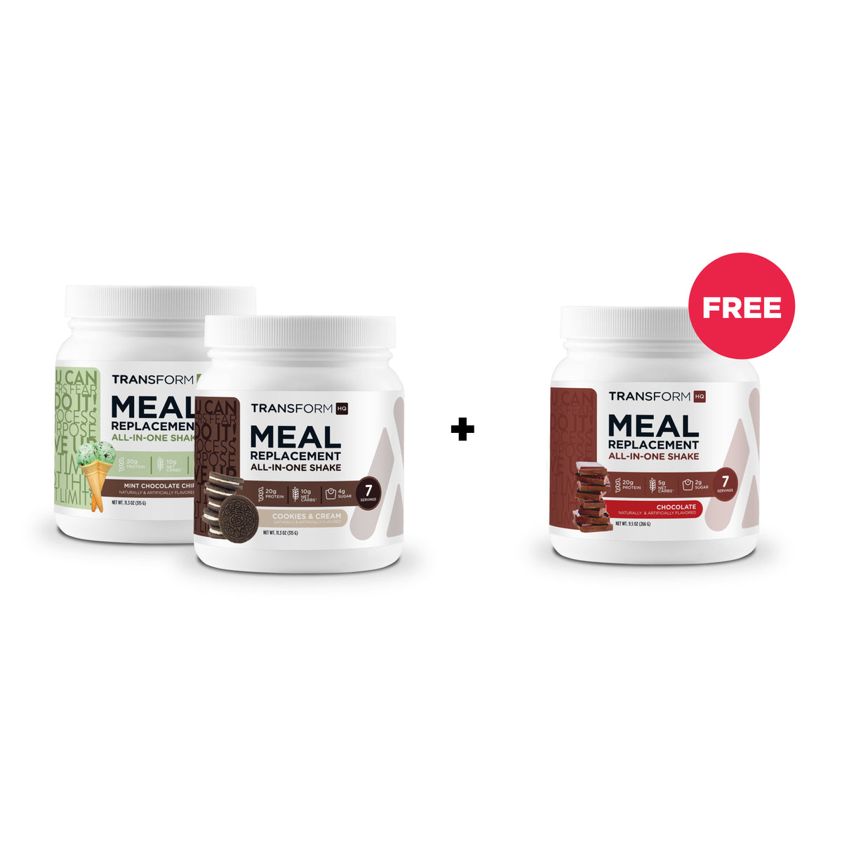 Buy 2 7-Serving Shakes, Get 1 Free