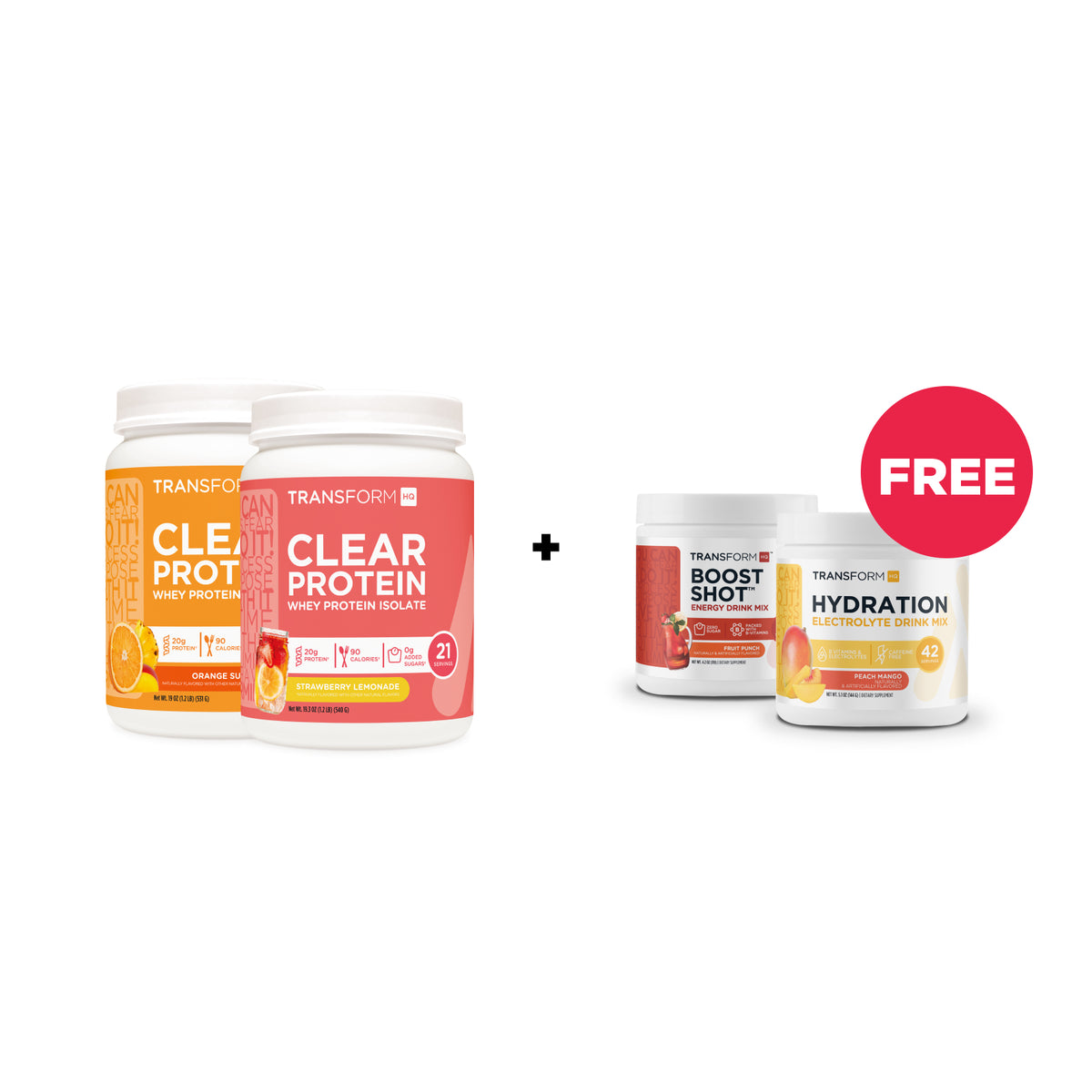 Buy 2 Clear Protein, Get Boost Shot + Hydration Free