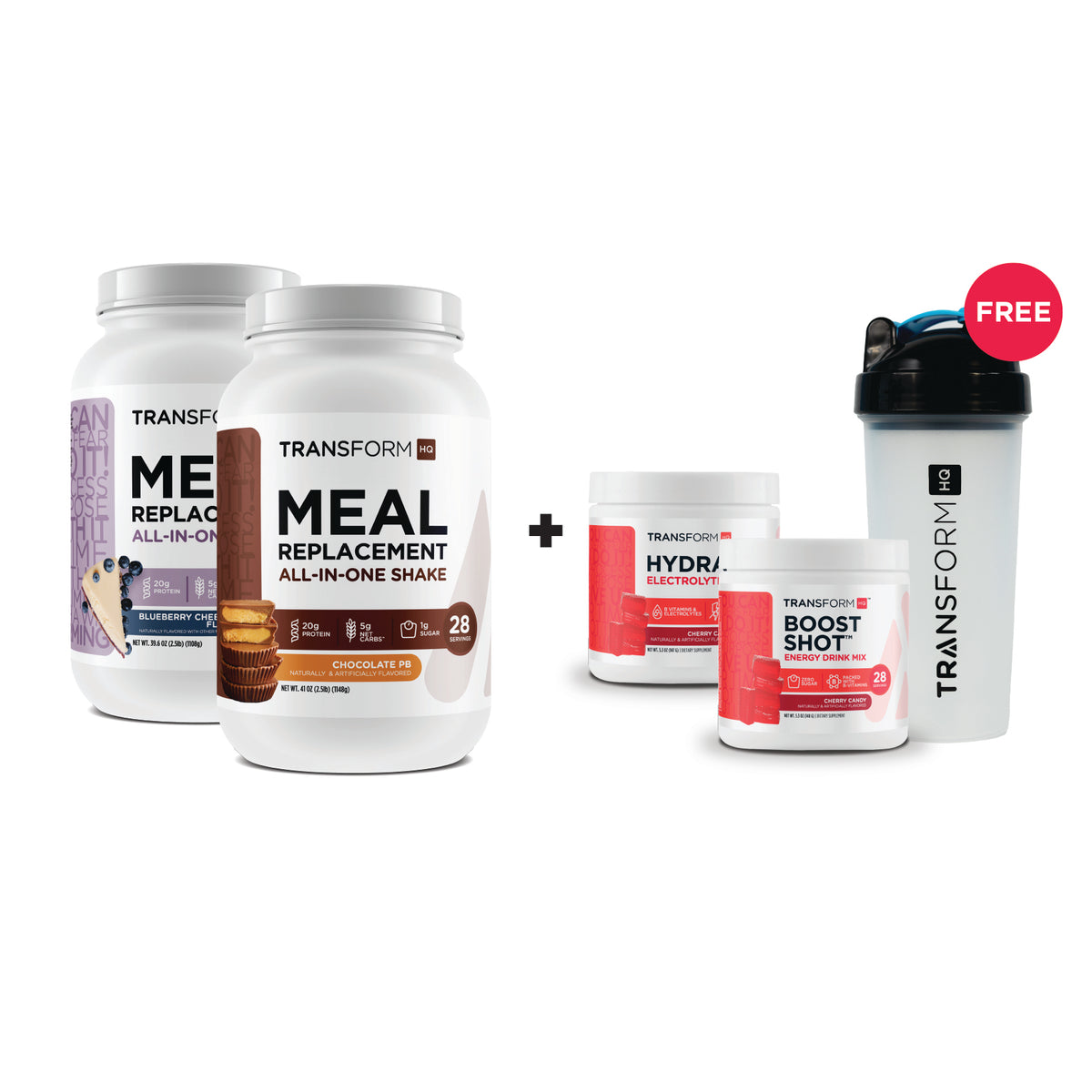 Buy 2 Shakes, Get Boost Shot, Hydration, and Choice of Shaker FREE