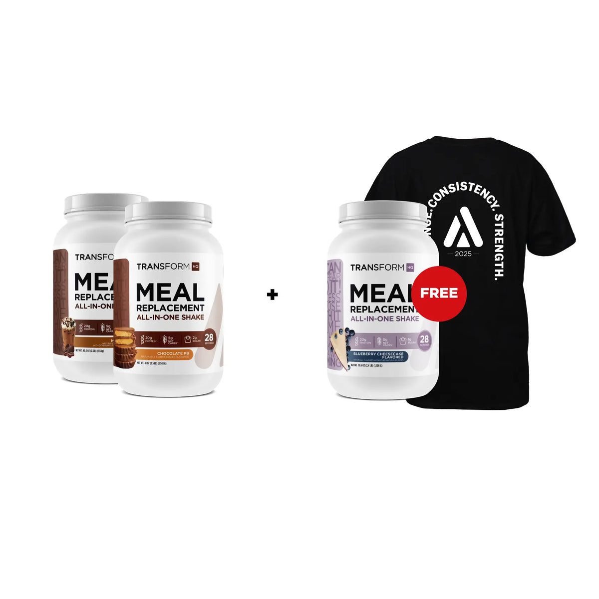 Buy 2 Shakes, Get Shake + Exclusive T-Shirt Free