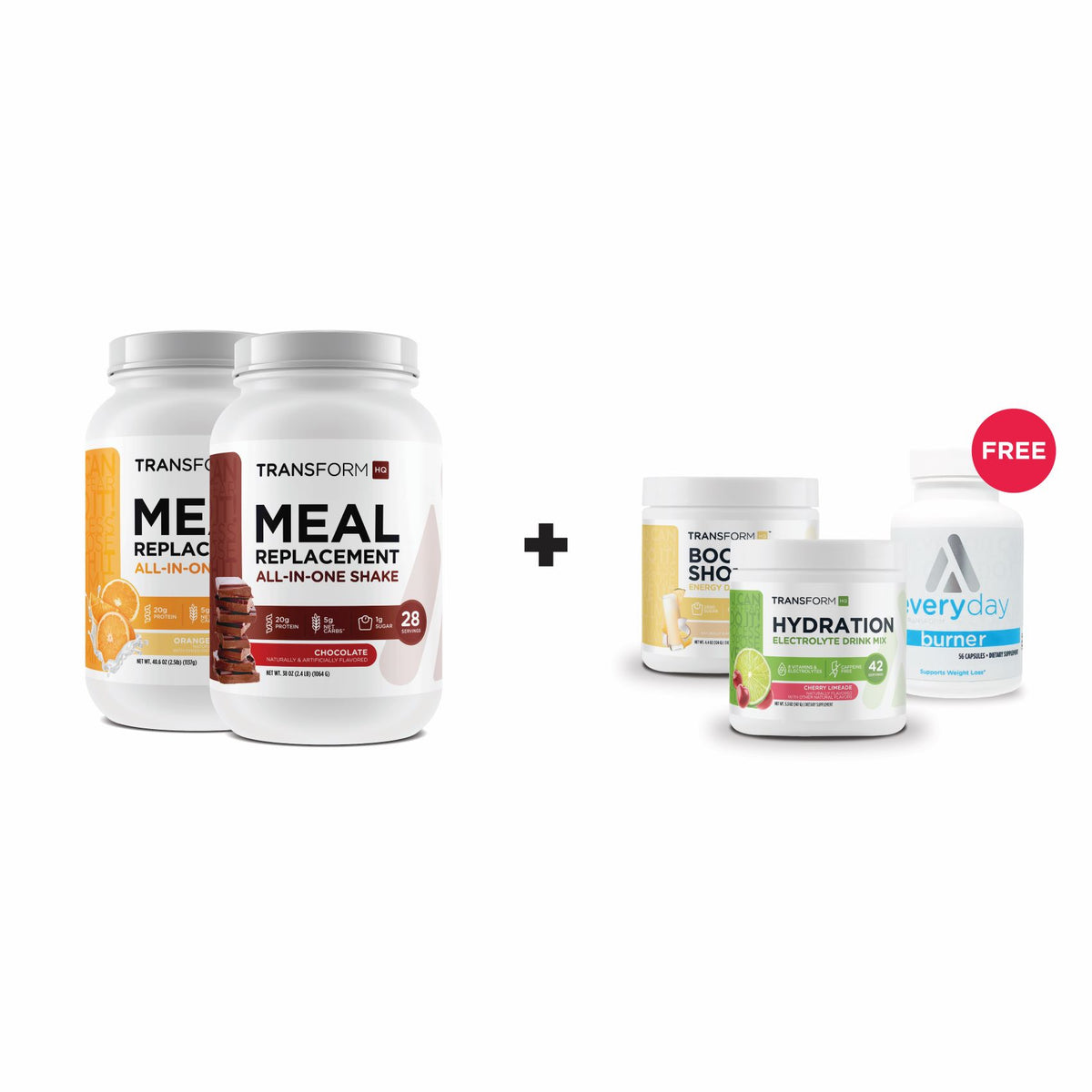 Buy 2 Shakes, Get Boost Shot, Hydration, & Burner Free