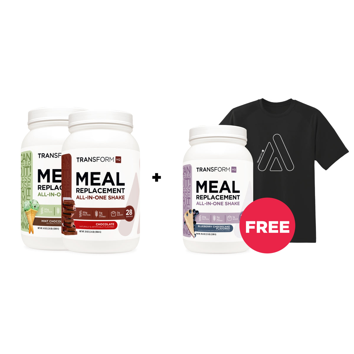 Buy 2 Shakes, Get 1 Shake + T-Shirt Free