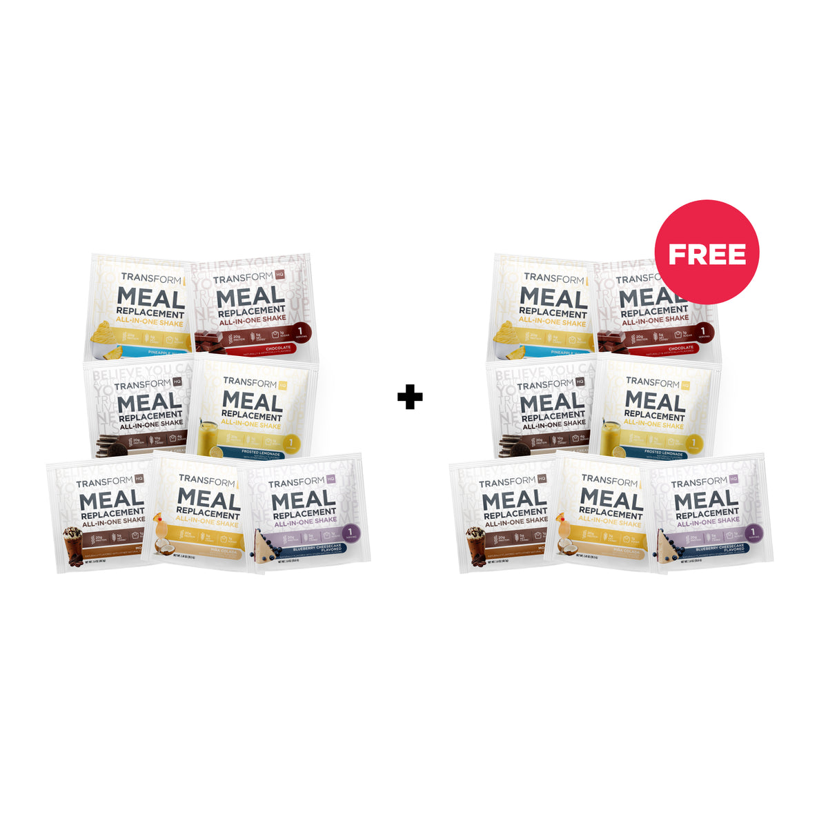 Buy 7 Meal Replacement Shake Single-Serving Packs, Get 7 Free