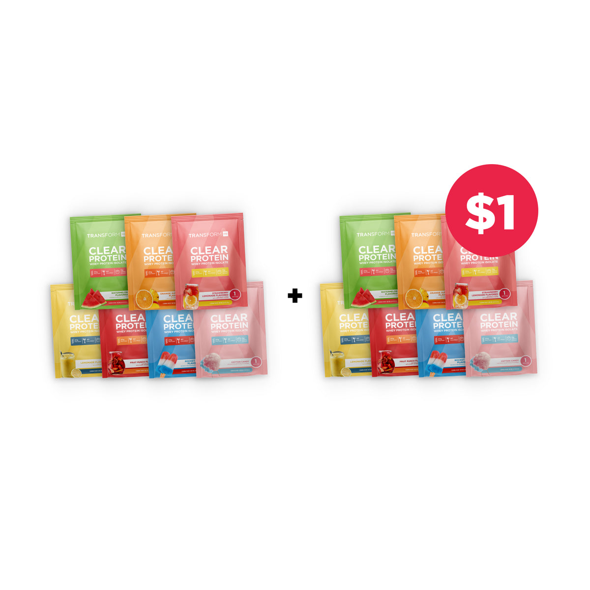 Buy 7 Clear Protein Packs, Get 7 for $1
