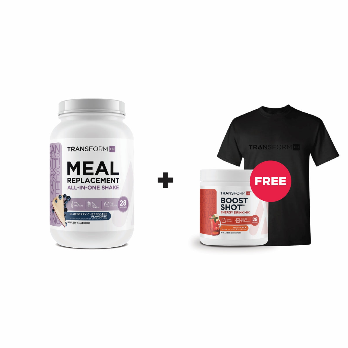 Buy Shake, Get Boost Shot + TransformHQ T-Shirt Free