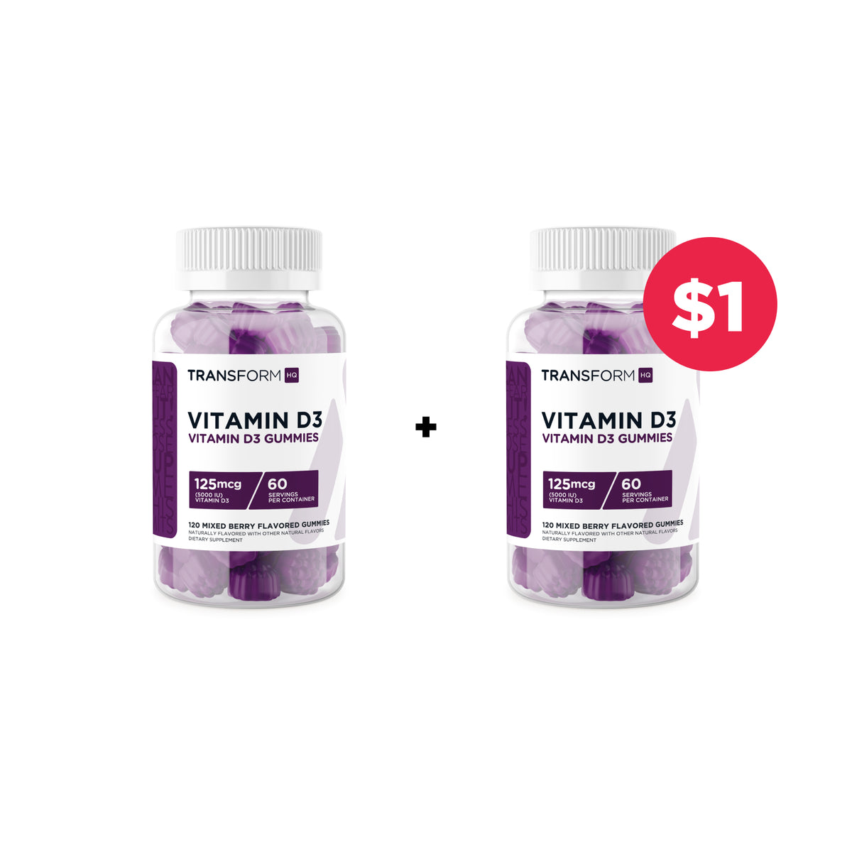 Buy Vitamin D3 Gummies, Get 1 for $1