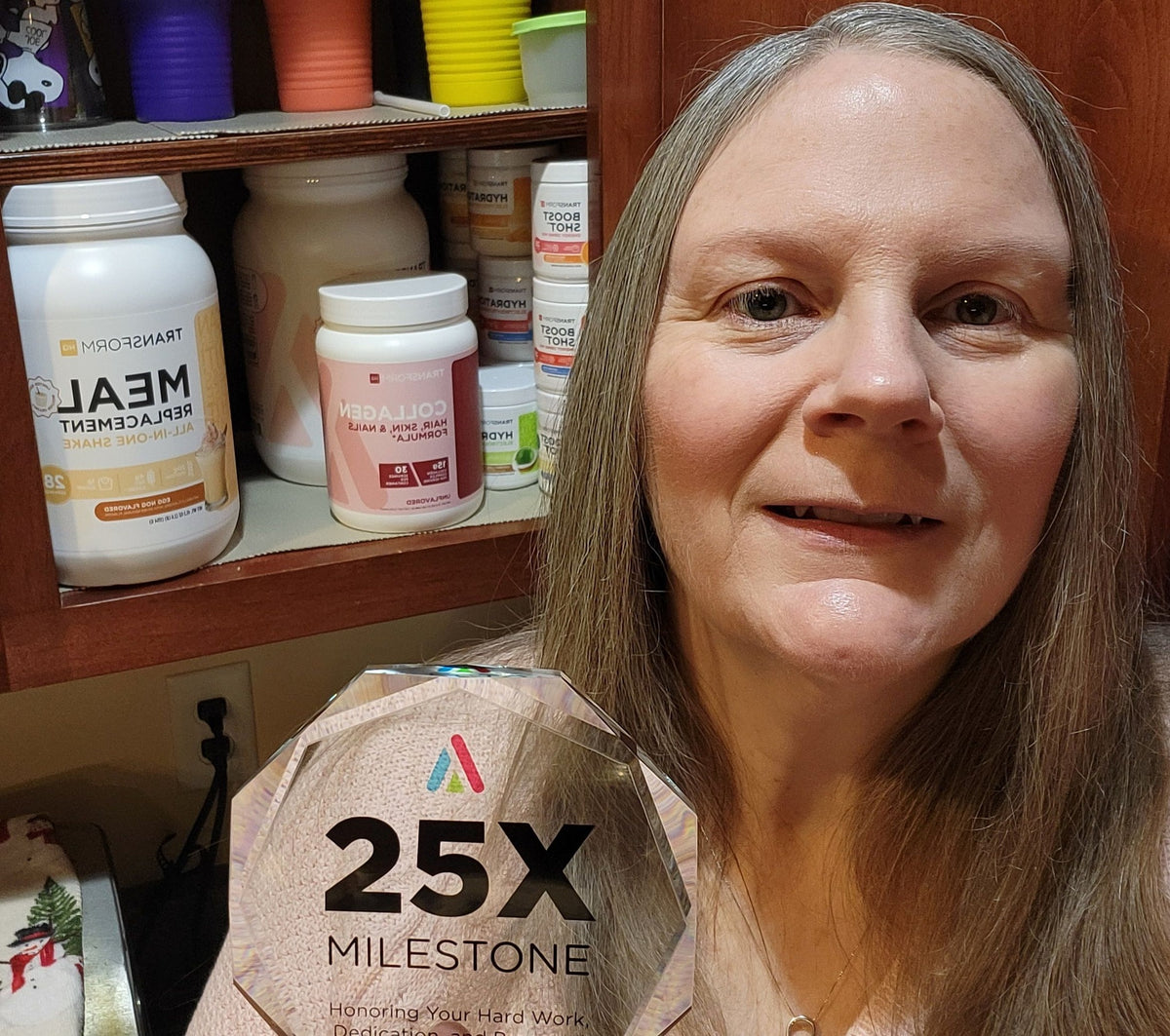 "Staying motivated and not giving up within a few weeks of trying to get healthier." - Cathy