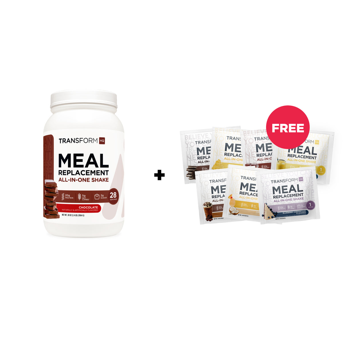 $20 Off Chocolate Shake + 7 Shake Packs Free