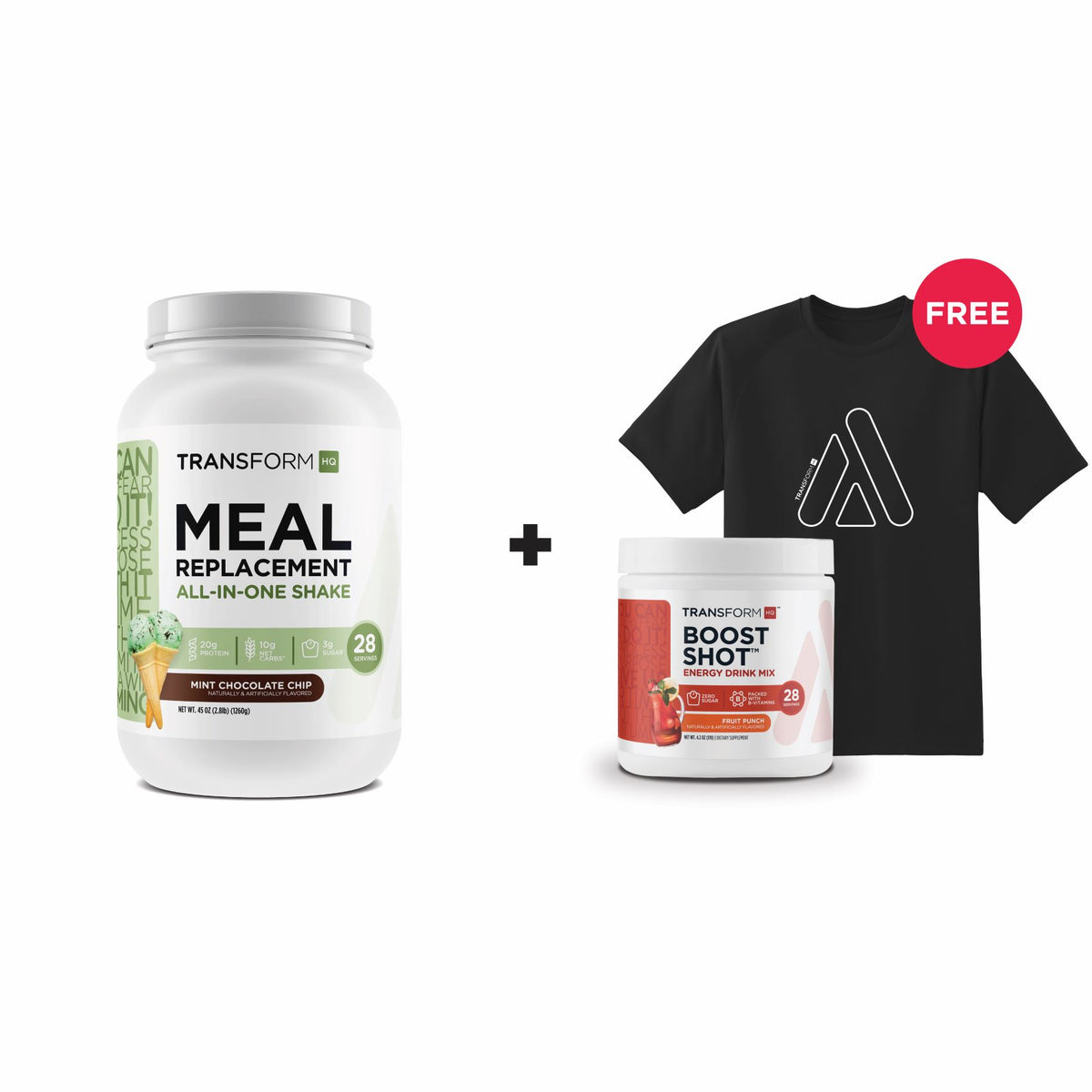Buy Shake, Get Boost Shot + T-Shirt Free