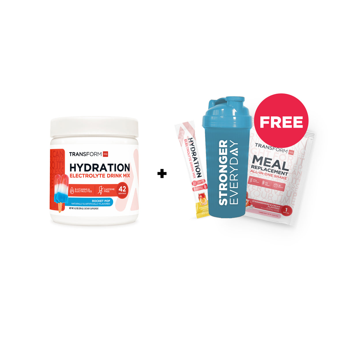 50% Off Hydration + Free Shake Pack, Hydration Stick Pack, & Shaker