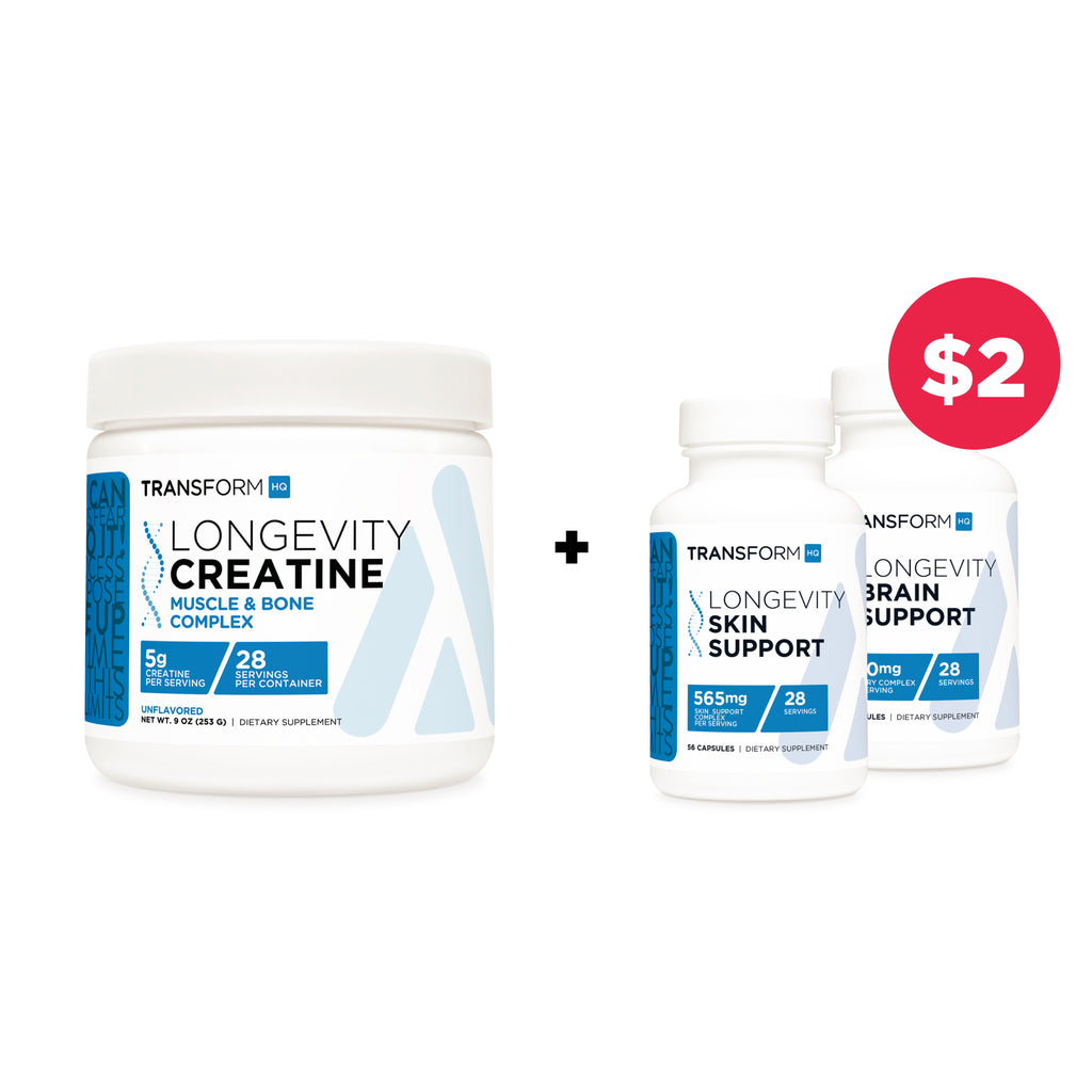 Buy Longevity Creatine, Get Brain Support & Skin Support for $2