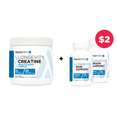 Buy Longevity Creatine, Get Brain Support & Skin Support for $2