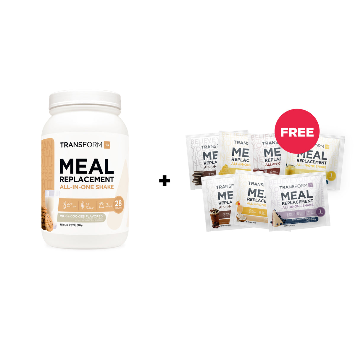$20 Off Milk & Cookies Shake + 7 Shake Packs Free