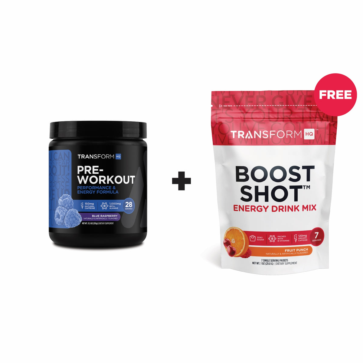 20% Off Pre-Workout + Free 7-Serving Boost Shot