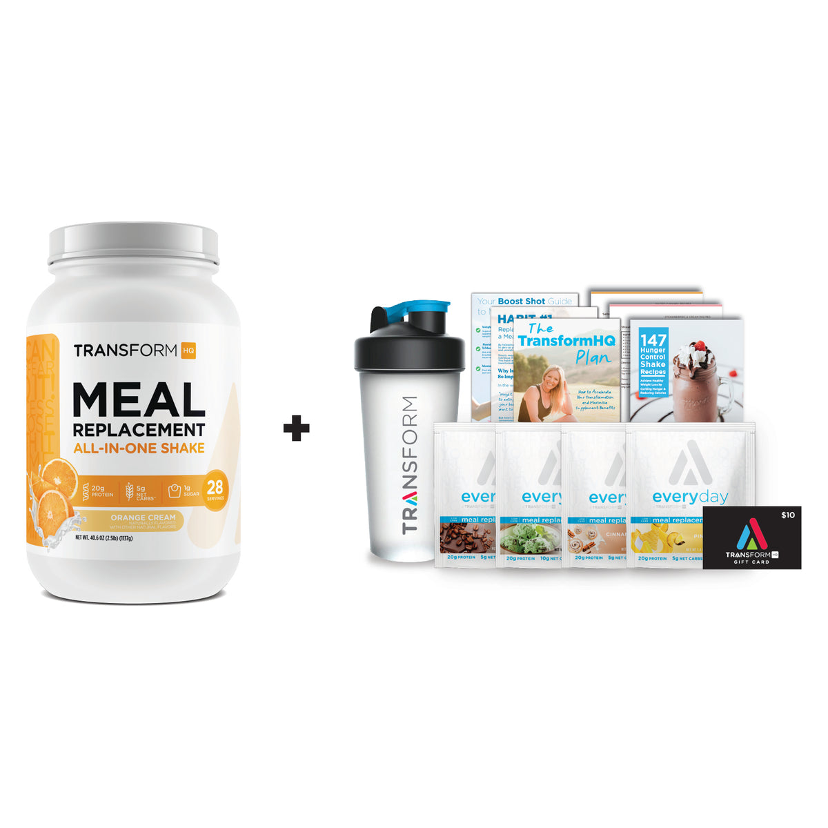 Buy Shake, Get 4 Shake Packs, Shaker, & $10 Gift Card Free