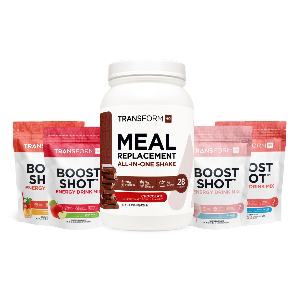 50% Off Shake and 4 7-Serving Boost Shot Bags