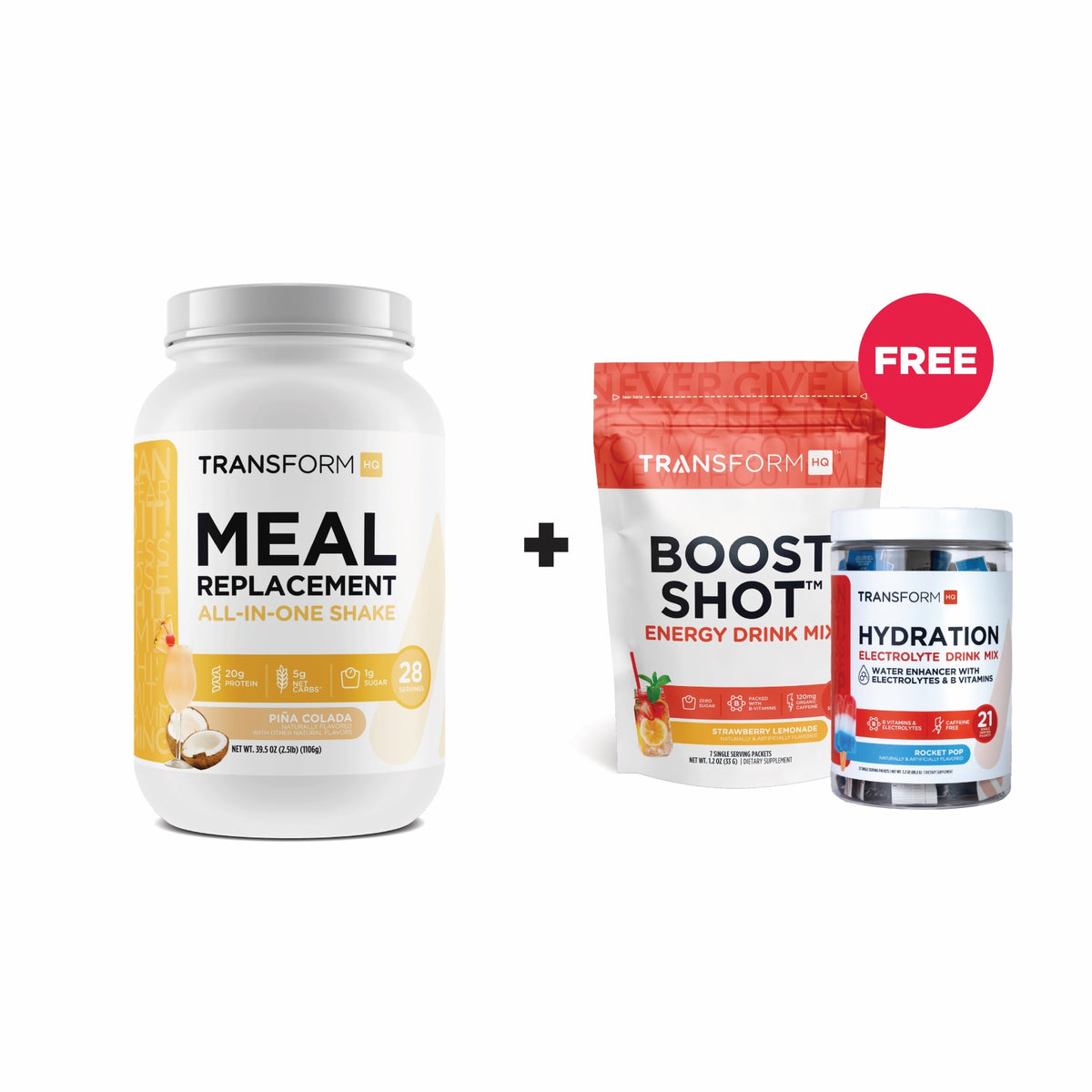 Buy Shake, Get 21-Stick Hydration Tub and 7-Stick Boost Shot Bag Free