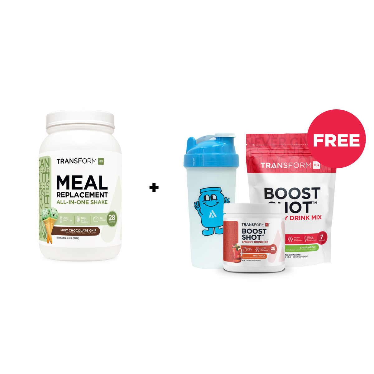 Buy Shake, Get Boost Shot, Shaker, and 7-Serving Boost Shot Free