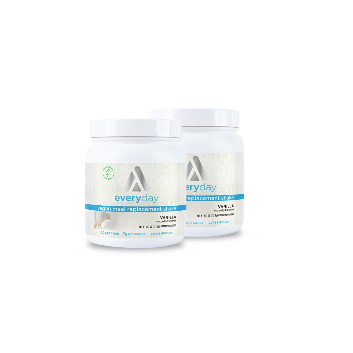 2 7-Serving Vegan Vanilla Shake Tubs