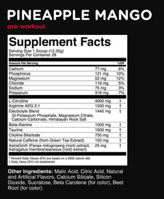 pineapple-mango-pre-workout-supplement-facts